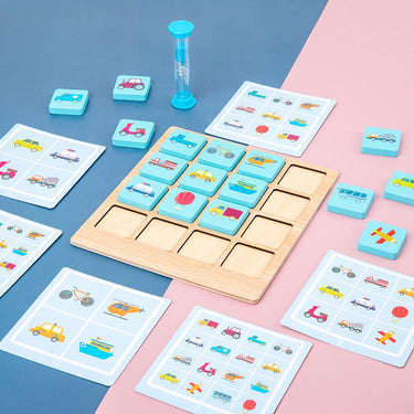 EcoToys MindJoy Tablero de Memoria | Fomenta habilidades de pensamiento creativo - Juego de rompecabezas educativo de madera